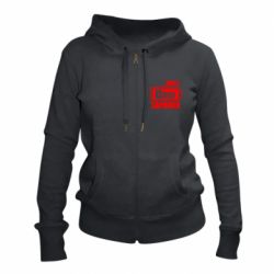 Женское худи на молнии Олег Заряжен