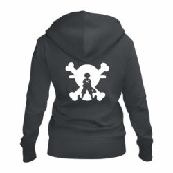 Жіноче худі на блискавці One Piece Luffy Captain - PrintSalon