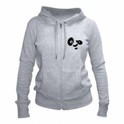 Женское худи на молнии Panda Po - PrintSalon