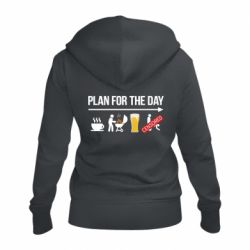 Женское худи на молнии План на день