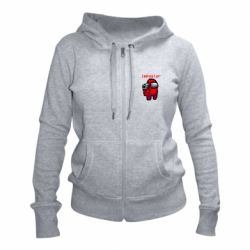 Жіноче худі на блискавці Red Impostor - PrintSalon