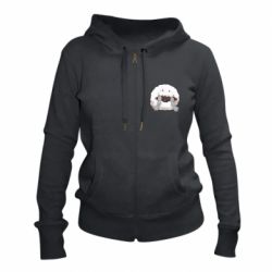 Женское худи на молнии Sleeping Wooloo - PrintSalon