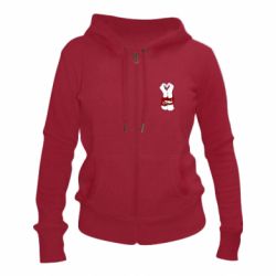 Женское худи на молнии Tied Hands