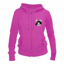 Женское худи на молнии Waifu Bunny