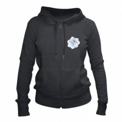 Женское худи на молнии Watercolor flower - PrintSalon