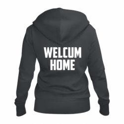 Женское худи на молнии Welcum Home