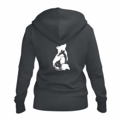 Женское худи на молнии Wolf And Fox - PrintSalon