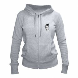 Женское худи на молнии XXXTentacion Monochrome Art - PrintSalon