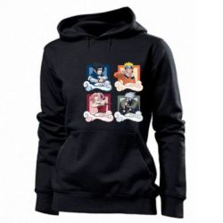 Женское худи Naruto team 7 in action - PrintSalon