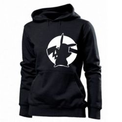Женское худи Pikachu silhouette - PrintSalon
