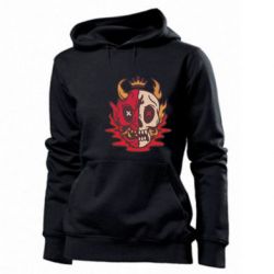 Женское худи Skull face - PrintSalon