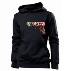 Женское худи Standoff pistol - PrintSalon