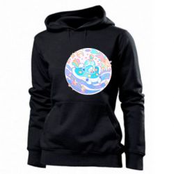 Женское худи Ultra cute shark - PrintSalon