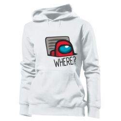 Женское худи Where? ( Among Us ) - PrintSalon