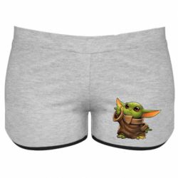 Жіночі шорти Baby Yoda Force - PrintSalon