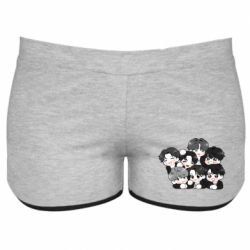 Жіночі шорти BTS Cute Art - PrintSalon