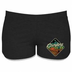 Женские шорты Camping and forest - PrintSalon