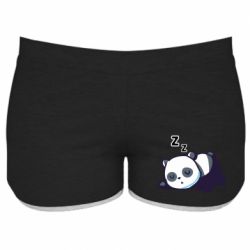 Женские шорты Cute panda sleeping - PrintSalon