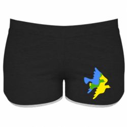 Женские шорты Dove flag of Ukraine - PrintSalon