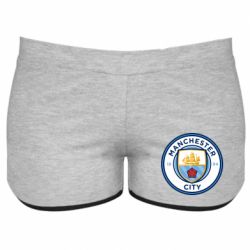 Женские шорты FC Manchester City Logo - PrintSalon