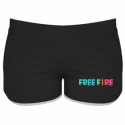 Женские шорты Free fire gradient logo - PrintSalon