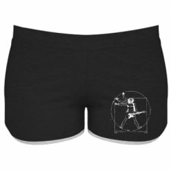 Женские шорты Guitarist Da Vinci - PrintSalon
