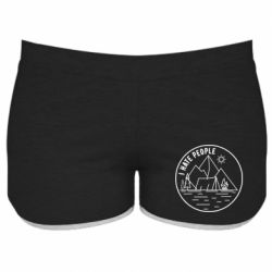 Женские шорты I hate people - camper - PrintSalon
