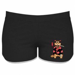 Женские шорты Japanese Akatsuki cat - PrintSalon