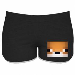 Женские шорты Minecraft Minimalist - PrintSalon