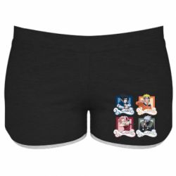 Жіночі шорти Naruto team 7 in action