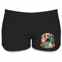 Женские шорты Очень странные дела арт - PrintSalon