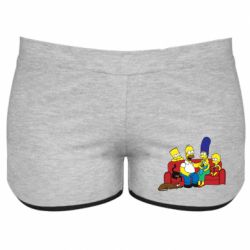 Женские шорты Simpsons At Home - PrintSalon
