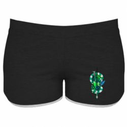 Женские шорты Символы Слизерина - PrintSalon