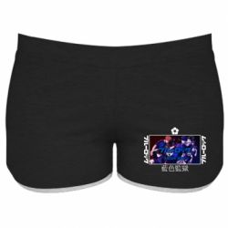 Женские шорты Синяя тюрьма - PrintSalon