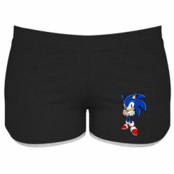 Женские шорты Sonic with smile - PrintSalon