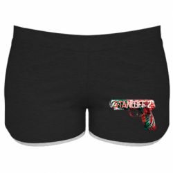 Женские шорты Standoff pistol - PrintSalon