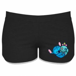 Женские шорты Стич с куклой - PrintSalon