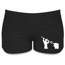 Женские шорты Тризубом по морде - PrintSalon