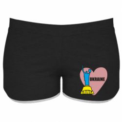 Женские шорты Ukraine in heart - PrintSalon