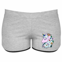 Женские шорты Unicorn Princess - PrintSalon