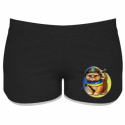 Женские шорты Военный котик - PrintSalon