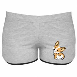 Женские шорты Winking Corgi - PrintSalon