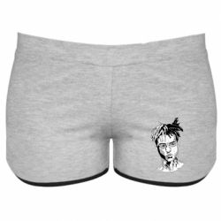 Женские шорты XXXTentacion Monochrome Art - PrintSalon