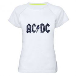 Женская футболка для спорта AC/DC Logo - PrintSalon