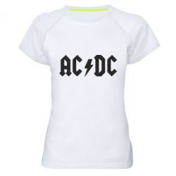 Жіноча футболка для спорту AC DC - PrintSalon