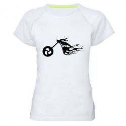 Женская футболка для спорта Аццкий байк - PrintSalon