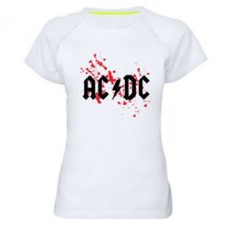 Жіноча футболка для спорту ACDC - PrintSalon
