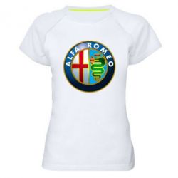 Женская футболка для спорта ALFA ROMEO - PrintSalon