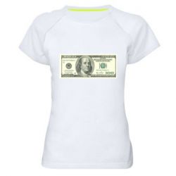 Жіноча футболка для спорту Американський Долар - PrintSalon