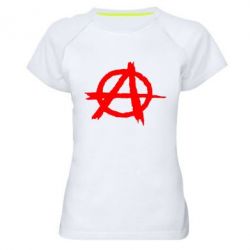 Женская футболка для спорта Anarchy - PrintSalon